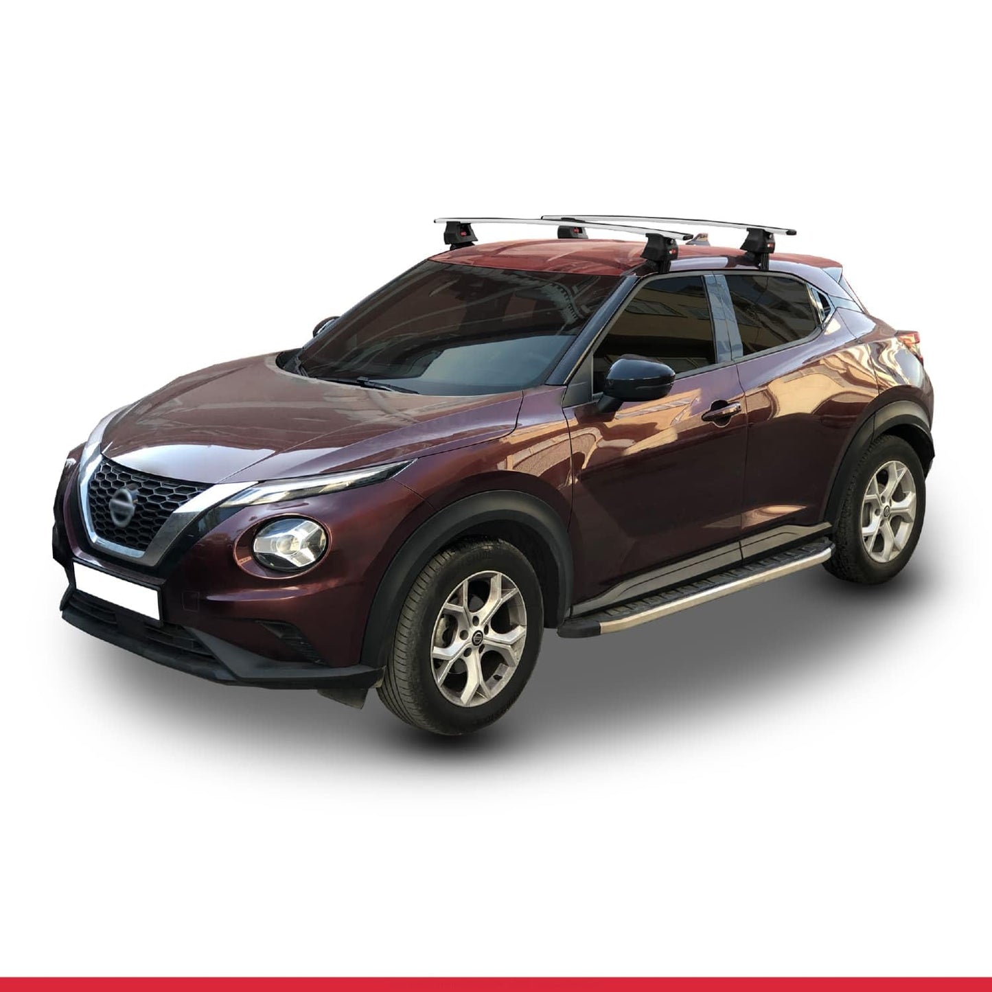 Compatible with Nissan Juke 2 (F16) 2020-2025 ACE-4 Car Roof Rack Cross Bar Grey Aluminium 2 Bars