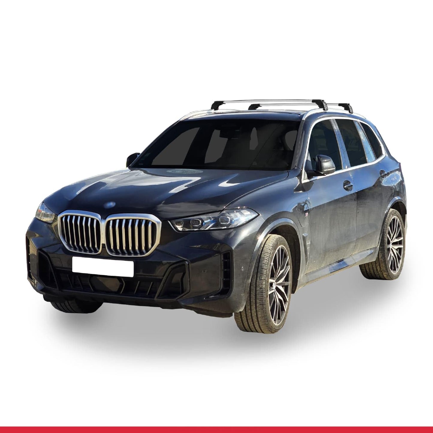 Compatible with BMW X5 (G05) 2019-2025 ACE-2 Car Roof Rack Cross Bar Grey Aluminium 2 Bars