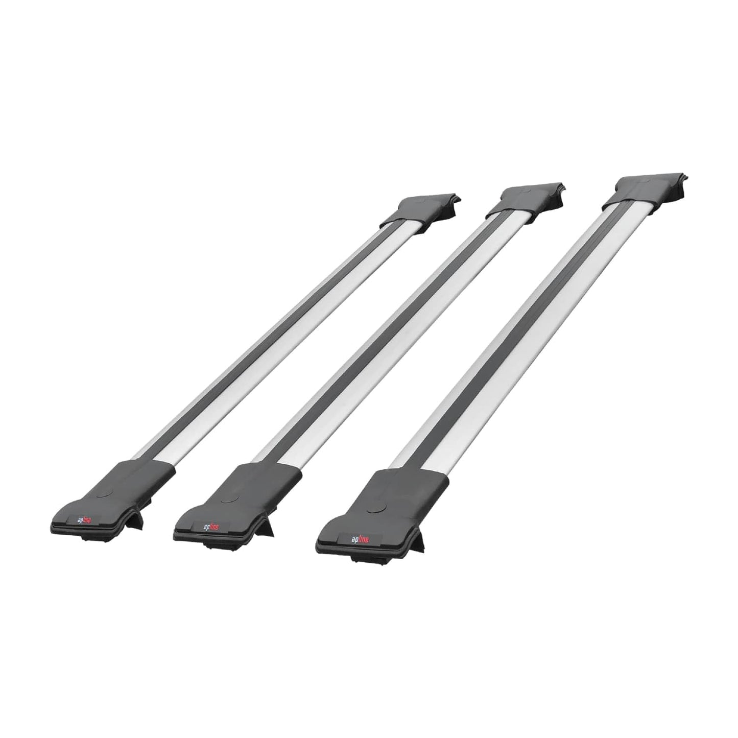 Compatible with Kia Soul (AM) HB 2009-2013 Fly Model Car Roof Rack Cross Bar Grey Aluminium 3 Bars