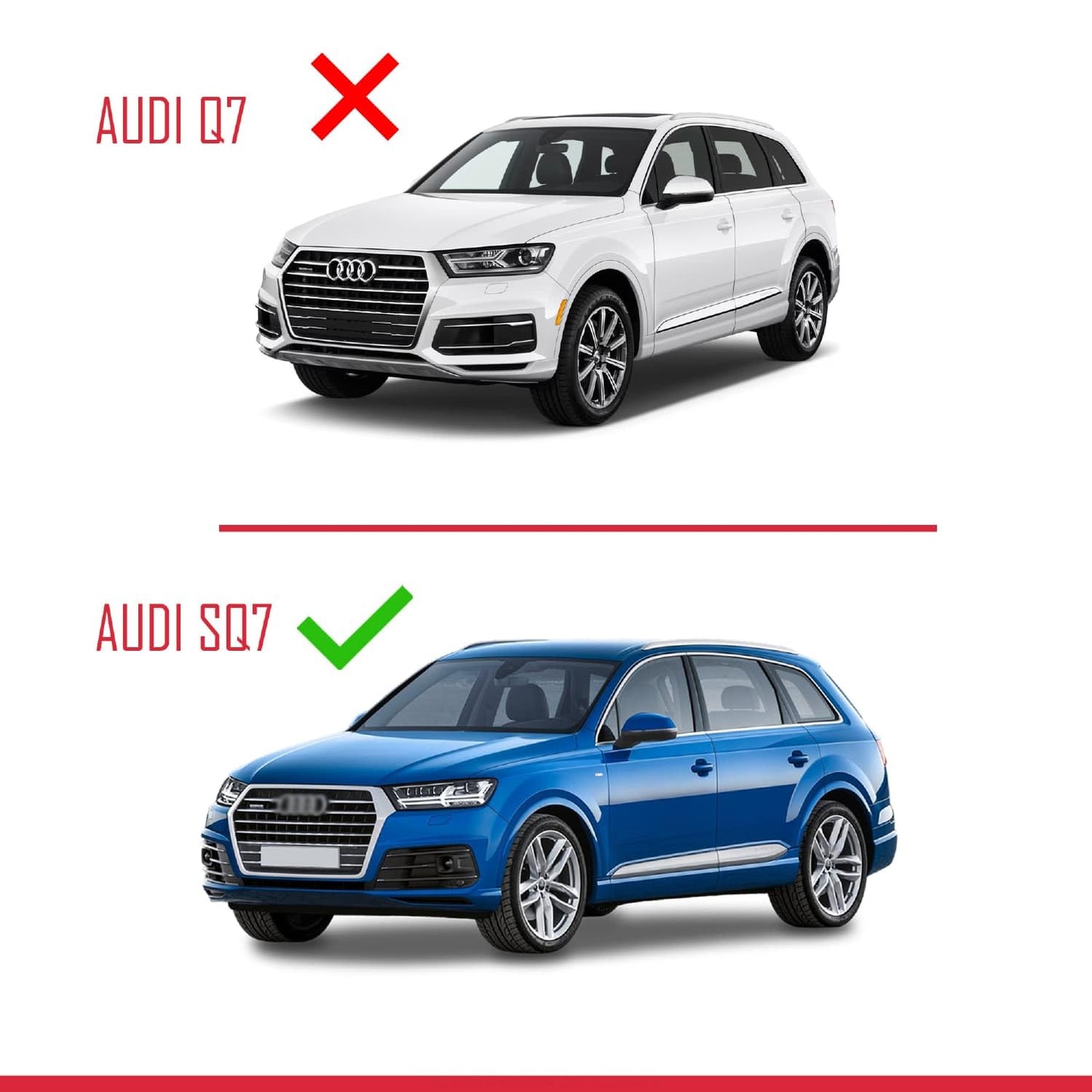 Compatible with Audi SQ7 (4M) 2016-2025 ACE-2 Car Roof Rack Cross Bar Black Aluminium 2 Bars