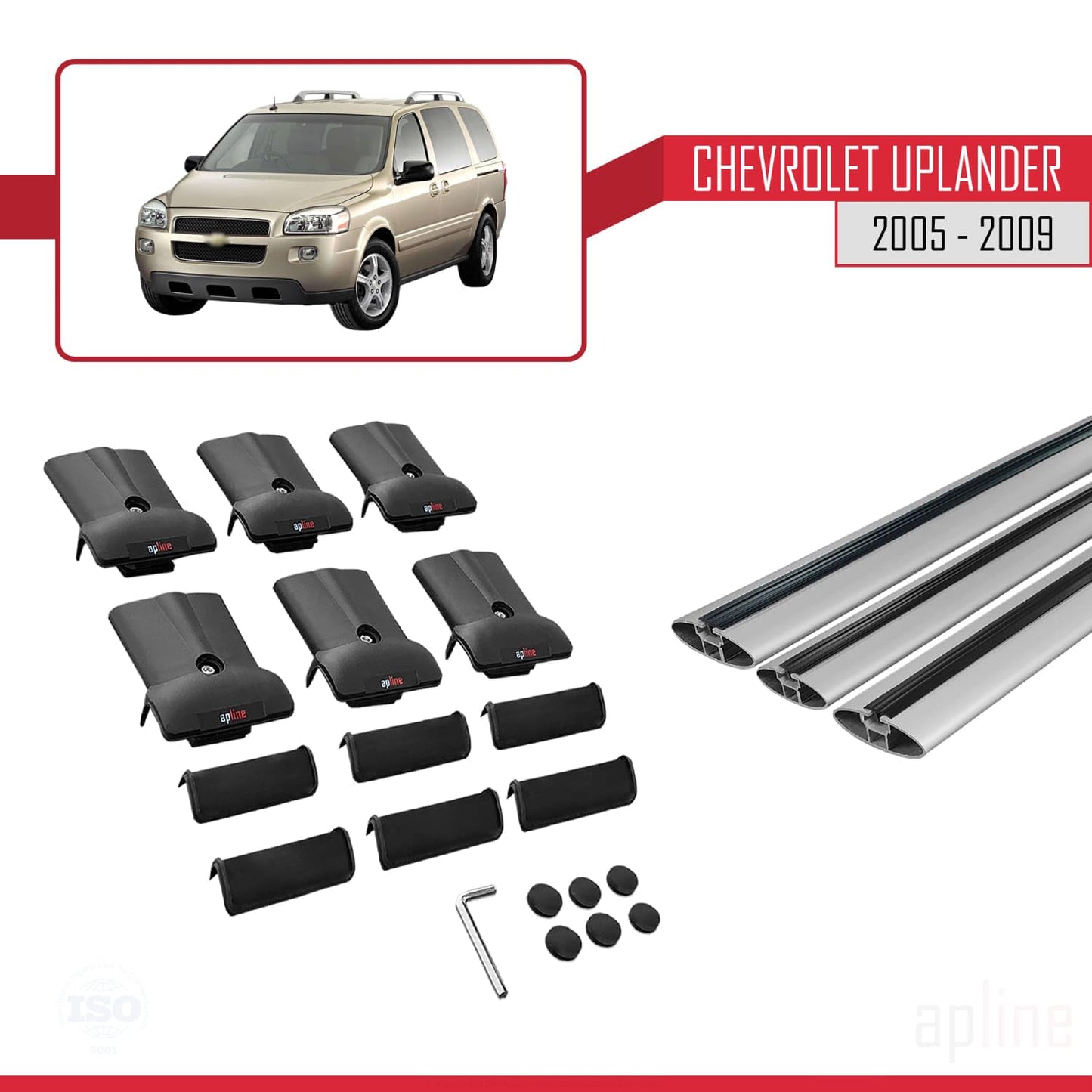 Compatible with Acura TSX Sport Wagon 2011-2014 Fly Model Car Roof Rack Cross Bar Grey Aluminium 3 Bars