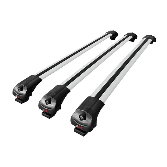 Compatible with Kia Mohave 2 (HM2) 2020-2024 ACE-1 Car Roof Rack Cross Bar Grey Aluminium 3 Bars