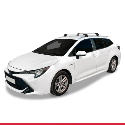 Compatible with Toyota Corolla Touring (E210) 2019-2025 ACE-2 Car Roof Rack Cross Bar Grey Aluminium 2 Bars