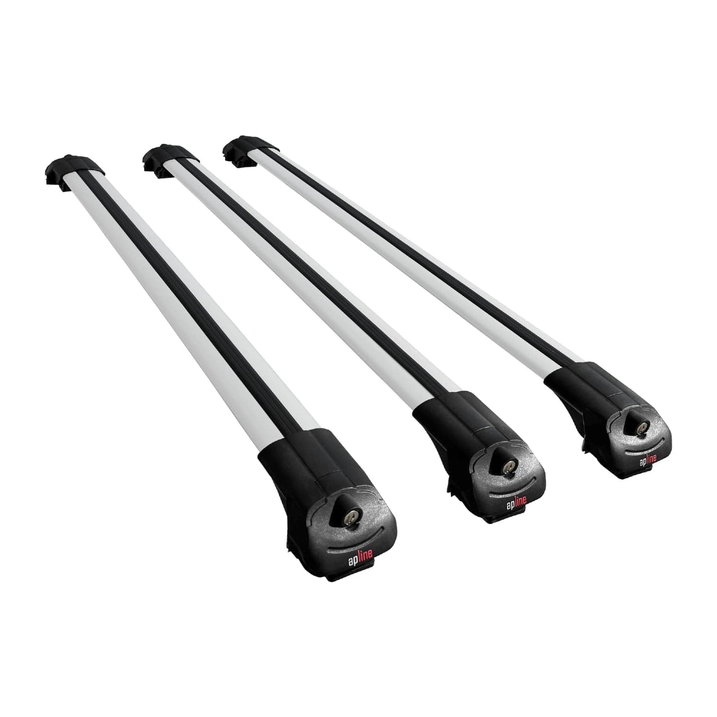 Compatible with Toyota Sequoia 2008-2022 ACE-1 Car Roof Rack Cross Bar Grey Aluminium 3 Bars