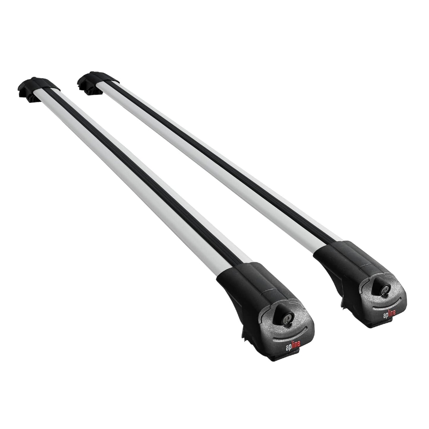 Compatible with Volkswagen Touran (1T) Post-Facelift 2010-2015 ACE-1 Car Roof Rack Cross Bar Grey Aluminium 2 Bars