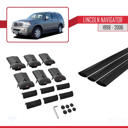 Compatible with Acura TSX Sport Wagon 2011-2014 Fly Model Car Roof Rack Cross Bar Black Aluminium 3 Bars