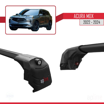 Compatible with BMW 2 Series Active Tourer 2022-2024 ACE-2 Car Roof Rack Cross Bar Black Aluminium 2 Bars