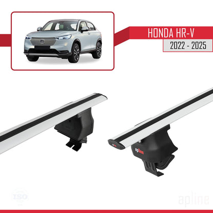 Compatible with Honda HR-V 3 2022-2025 ACE-4 Car Roof Rack Cross Bar Grey Aluminium 2 Bars