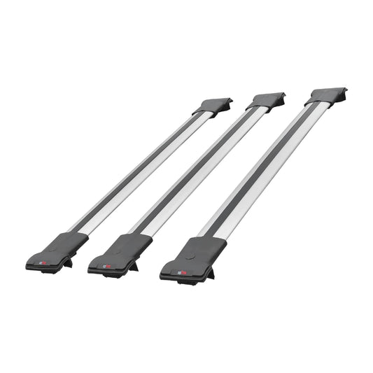 Compatible with Acura MDX (YD2) 2007-2013 Fly Model Car Roof Rack Cross Bar Grey Aluminium 3 Bars