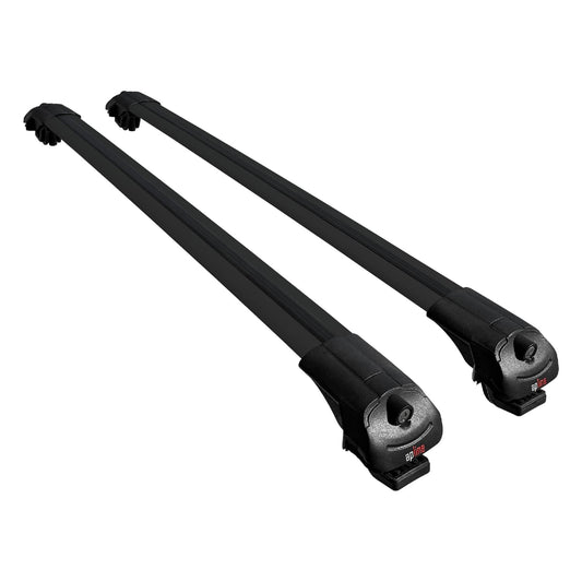 Compatible with Nissan NP300 (D23) 2015-2021 ACE-1 Car Roof Rack Cross Bar Black Aluminium 2 Bars