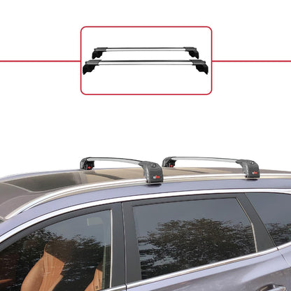 Compatible with Chery Tiggo 8 Pro 2020-2024 ACE-2 Car Roof Rack Cross Bar Grey Aluminium 2 Bars