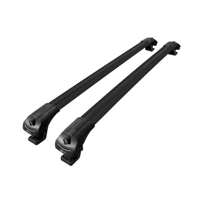 Compatible with Dacia Duster (HS) Post-Facelift 2014-2017 ACE-1 Car Roof Rack Cross Bar Black Aluminium 2 Bars