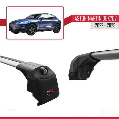 Compatible with Aston Martin (DBX707) 2022-2025 ACE-2 Car Roof Rack Cross Bar Grey Aluminium 2 Bars