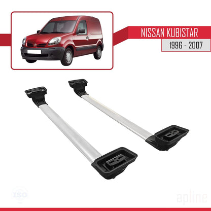 Compatible with Nissan Kubistar 1996-2007 ACE-3 Car Roof Rack Cross Bar Grey Aluminium 2 Bars