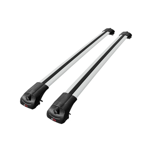 Compatible with Skoda Yeti 2009-2017 ACE-1 Car Roof Rack Cross Bar Grey Aluminium 2 Bars