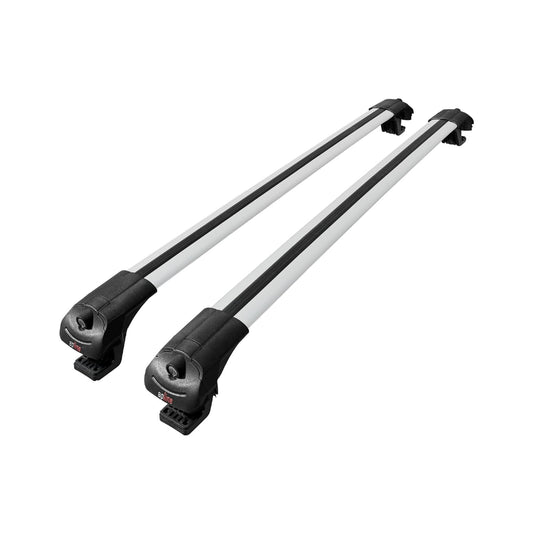 Compatible with Dacia Duster (HS) Post-Facelift 2014-2017 ACE-1 Car Roof Rack Cross Bar Grey Aluminium 2 Bars