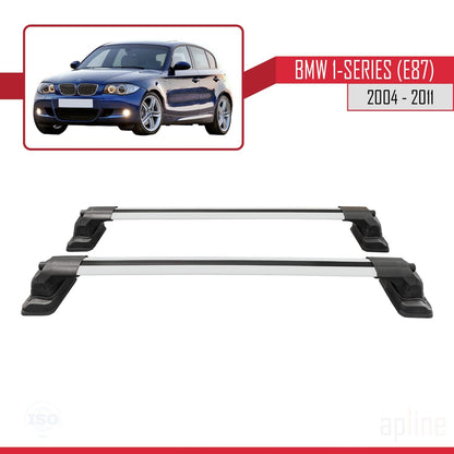 Compatible with BMW 1 Series (E87) 2004-2011 ACE-3 Car Roof Rack Cross Bar Grey Aluminium 2 Bars