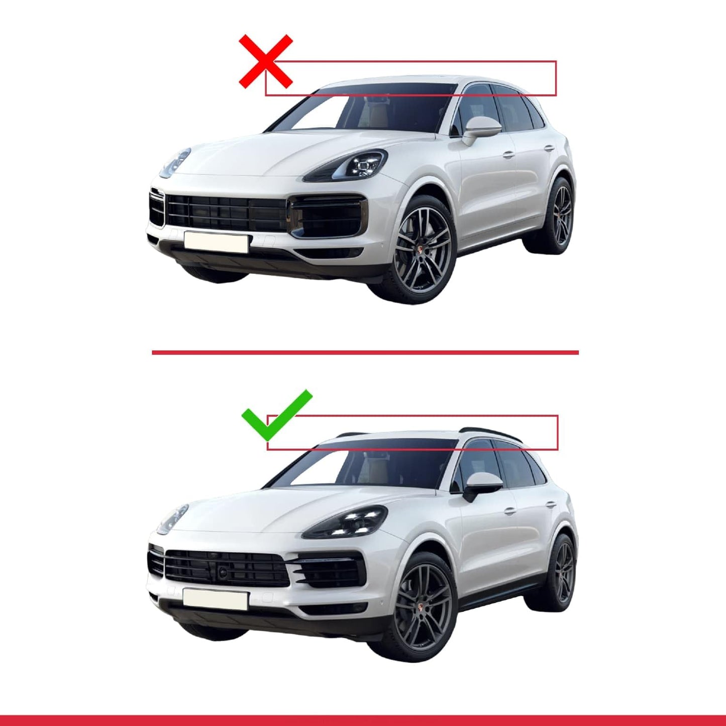 Compatible with Porsche Cayenne 3 (9YA) 2018-2025 ACE-2 Car Roof Rack Cross Bar Grey Aluminium 2 Bars