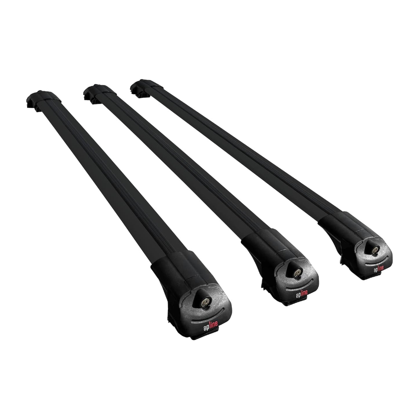 Compatible with Toyota Corolla Verso (E120) 2001-2004 ACE-1 Car Roof Rack Cross Bar Black Aluminium 3 Bars