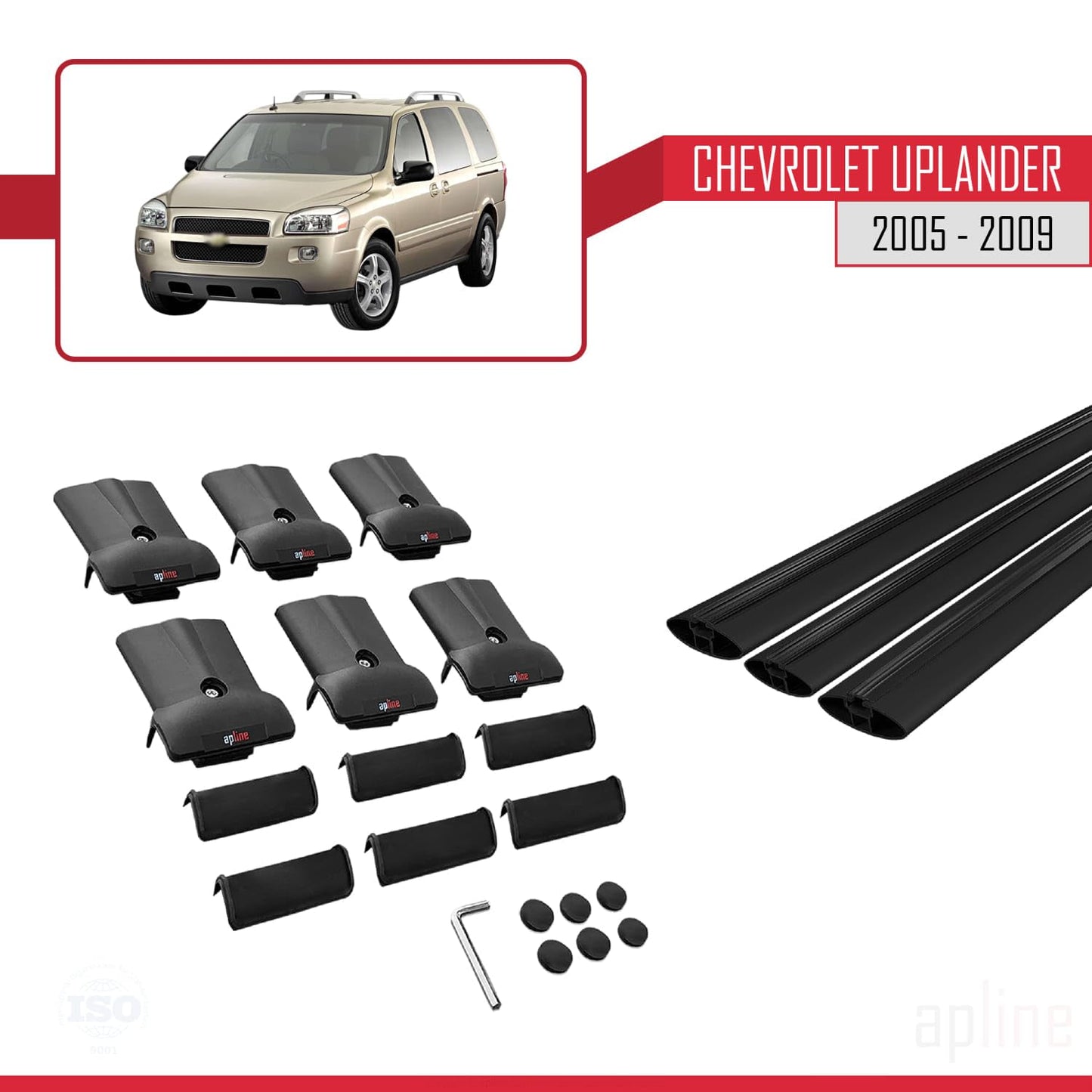 Compatible with Acura TSX Sport Wagon 2011-2014 Fly Model Car Roof Rack Cross Bar Black Aluminium 3 Bars