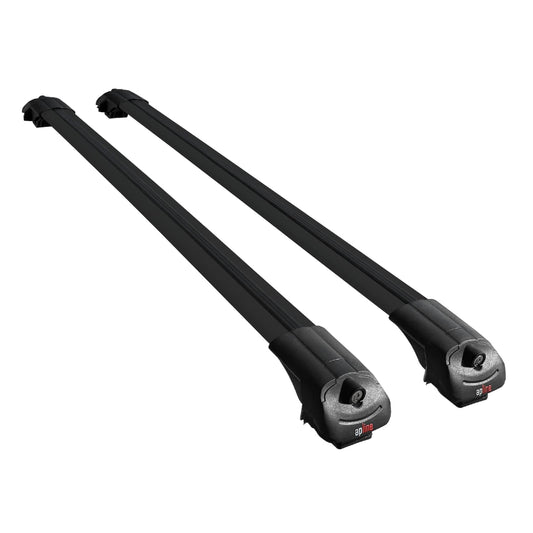 Compatible with Audi A6 (C5) Allroad 1999-2005 ACE-1 Car Roof Rack Cross Bar Black Aluminium 2 Bars