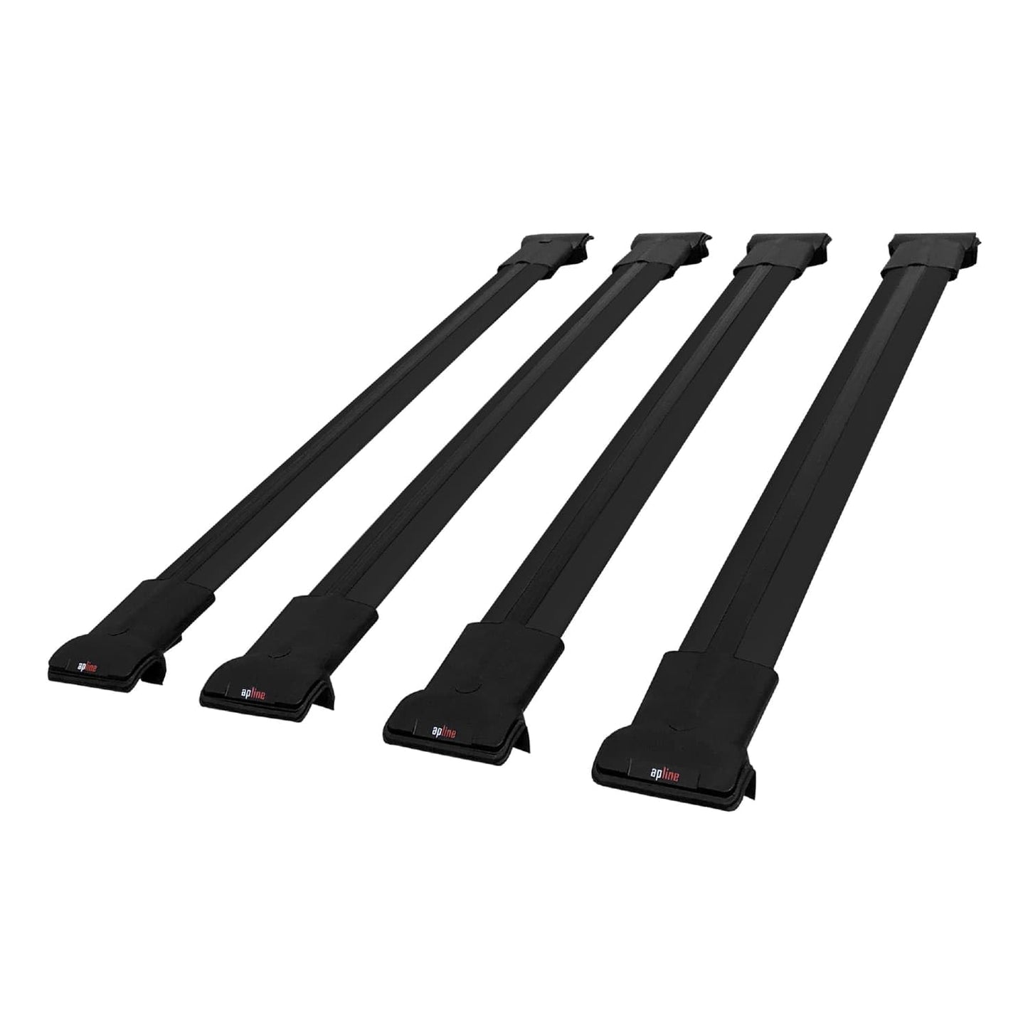 Compatible with GMC Jimmy 1995-2005 Fly Model Car Roof Rack Cross Bar Black Aluminium 4 Bars