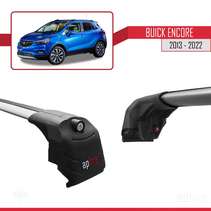 Compatible with Buick Encore 2013-2022 ACE-2 Car Roof Rack Cross Bar Grey Aluminium 2 Bars