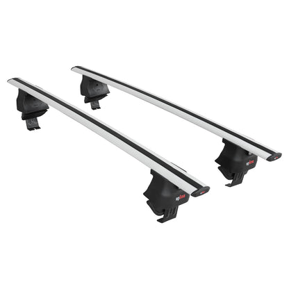 Compatible with Audi A4 (B9) Pre-Facelift 2016-2019 ACE-4 Car Roof Rack Cross Bar Grey Aluminium 2 Bars