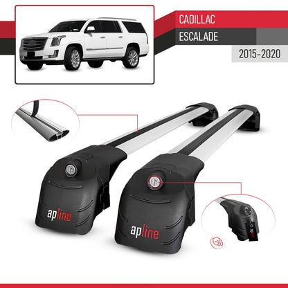 Compatible with Cadillac Escalade 2015-2020 ACE-2 Car Roof Rack Cross Bar Grey Aluminium 2 Bars