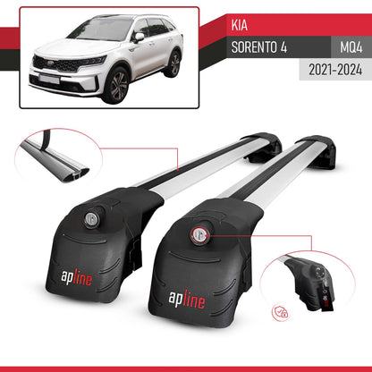 Compatible with Kia Sorento 4 (MQ4) 2021-2026 ACE-2 Model Car Roof Rack Cross Bar Gray Aluminium 2 Bars