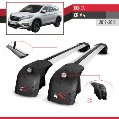 Compatible with Honda CR-V 4 2012-2016 ACE-2 Model Car Roof Rack Cross Bar Gray Aluminium 2 Bars