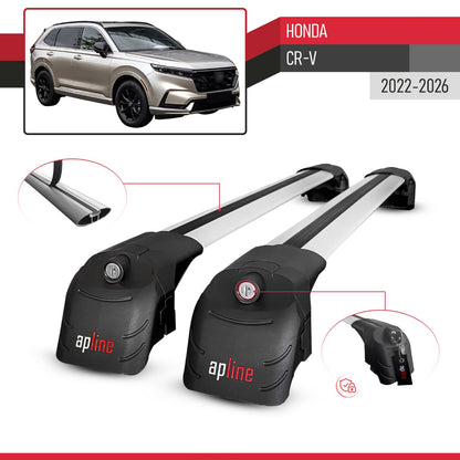 Compatible with Honda CR-V 2022-2026 ACE-2 Model Car Roof Rack Cross Bar Gray Aluminium 2 Bars