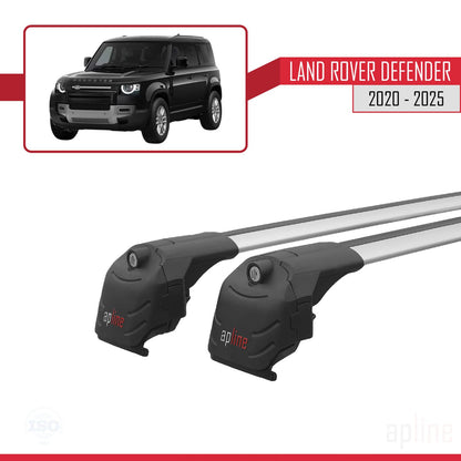 Compatible with Land Rover Defender 2020-2025 ACE-2 Car Roof Rack Cross Bar Grey Aluminium 2 Bars