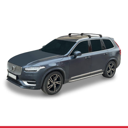 Compatible with Volvo XC90 II 2015-2025 ACE-2 Car Roof Rack Cross Bar Black Aluminium 2 Bars