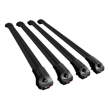 Compatible with Fiat Doblo 3 2023-2025 ACE-1 Car Roof Rack Cross Bar Black Aluminium 4 Bars
