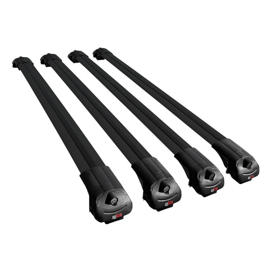 Compatible with Fiat Doblo 3 2023-2025 ACE-1 Car Roof Rack Cross Bar Black Aluminium 4 Bars