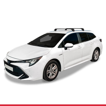 Compatible with Toyota Corolla Touring/Estate (E210) 2019-2026 ACE-2 Model Car Roof Rack Cross Bar Black Aluminium 2 Bars
