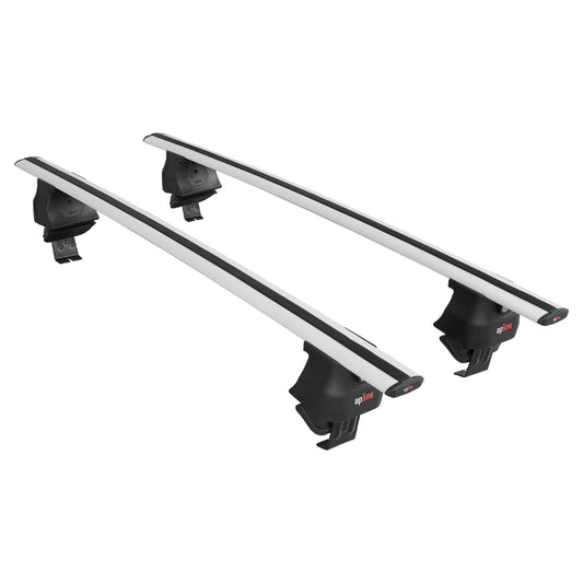 Compatible with Renault Laguna 2 (X74) 2001-2007 ACE-4 Car Roof Rack Cross Bar Black Aluminium 2 Bars
