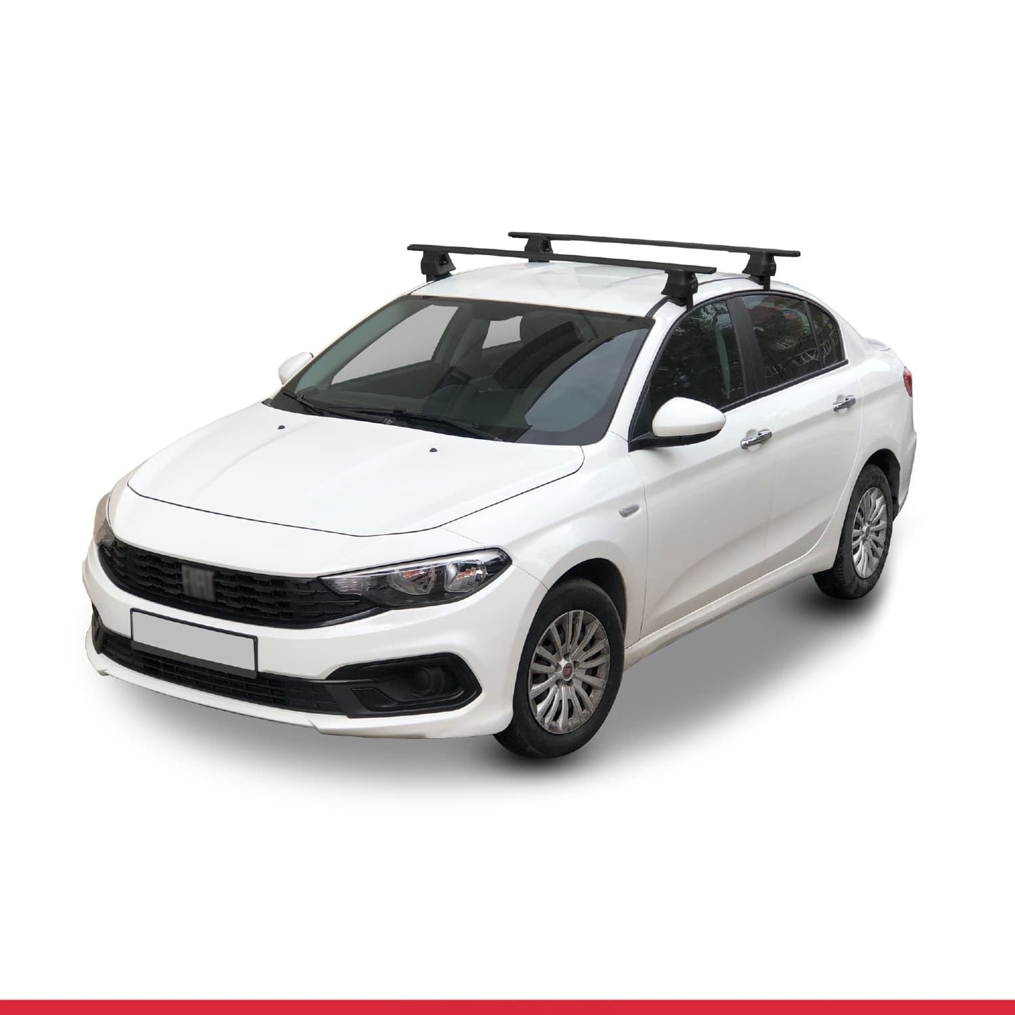 Compatible with Fiat Egea Sedan 2015-2025 ACE-4 Car Roof Rack Cross Bar Black Aluminium 2 Bars