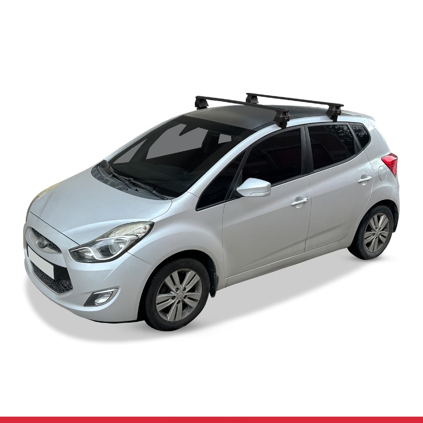 Compatible with Hyundai ix20 (JC) 2011-2019 ACE-4 Car Roof Rack Cross Bar Black Aluminium 2 Bars