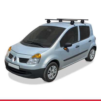 Compatible with Renault Modus 2004-2013 ACE-4 Car Roof Rack Cross Bar Black Aluminium 2 Bars