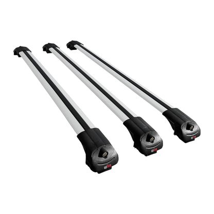 Compatible with Audi A6 (C8) Allroad 2019-2025 ACE-1 Car Roof Rack Cross Bar Grey Aluminium 3 Bars