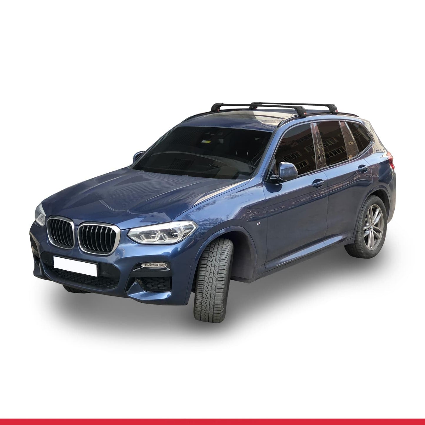 Compatible with BMW X3 (G01) 2018-2024 ACE-2 Car Roof Rack Cross Bar Black Aluminium 2 Bars