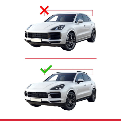 Compatible with Porsche Cayenne 3 (9YA) 2018-2026 ACE-2 Model Car Roof Rack Cross Bar Black Aluminium 2 Bars