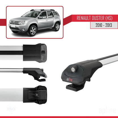 Compatible with Renault Duster (HS) Pre-Facelift 2010-2013 ACE-1 Car Roof Rack Cross Bar Grey Aluminium 3 Bars