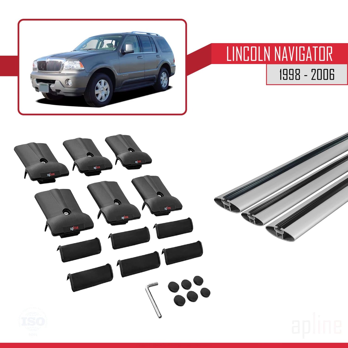 Compatible with Acura TSX Sport Wagon 2011-2014 Fly Model Car Roof Rack Cross Bar Grey Aluminium 3 Bars