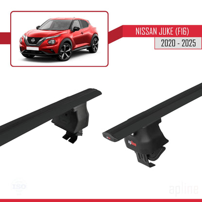 Compatible with Nissan Juke 2 (F16) 2020-2025 ACE-4 Car Roof Rack Cross Bar Black Aluminium 2 Bars