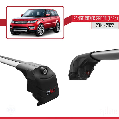 Compatible with Land Rover Range Rover Sport 2 (L494) 2014-2022 ACE-2 Car Roof Rack Cross Bar Grey Aluminium 2 Bars