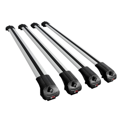 Compatible with Toyota Sequoia 2008-2022 ACE-1 Car Roof Rack Cross Bar Grey Aluminium 4 Bars