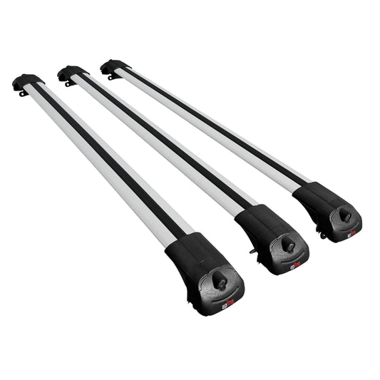 Compatible with Nissan Pathfinder 3 (R51) 2004-2012 ACE-1 Car Roof Rack Cross Bar Black Aluminium 3 Bars